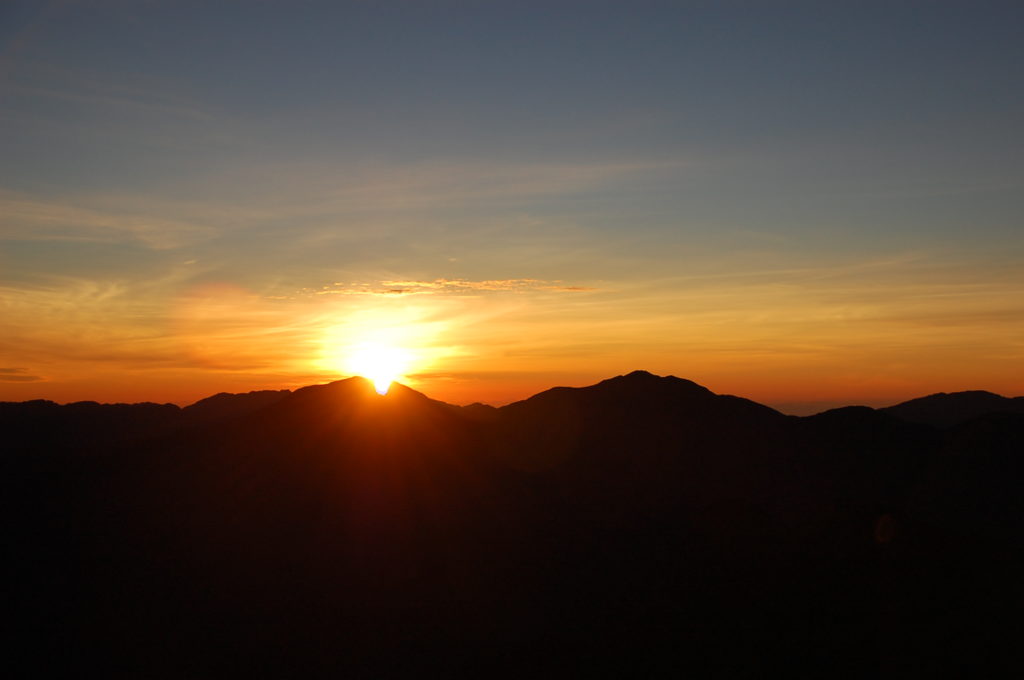 Sunrise from the summit